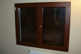 finestre in alluminio effetto legno Padova